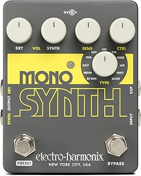 Amazon.com: Electro-Harmonix Mono Synth Guitar Synthesizer Pedal